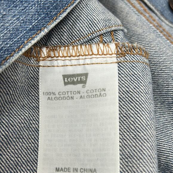 Levis Women's Blue Denim Original Trucker Jacket Size Small - Picture 10 of 16